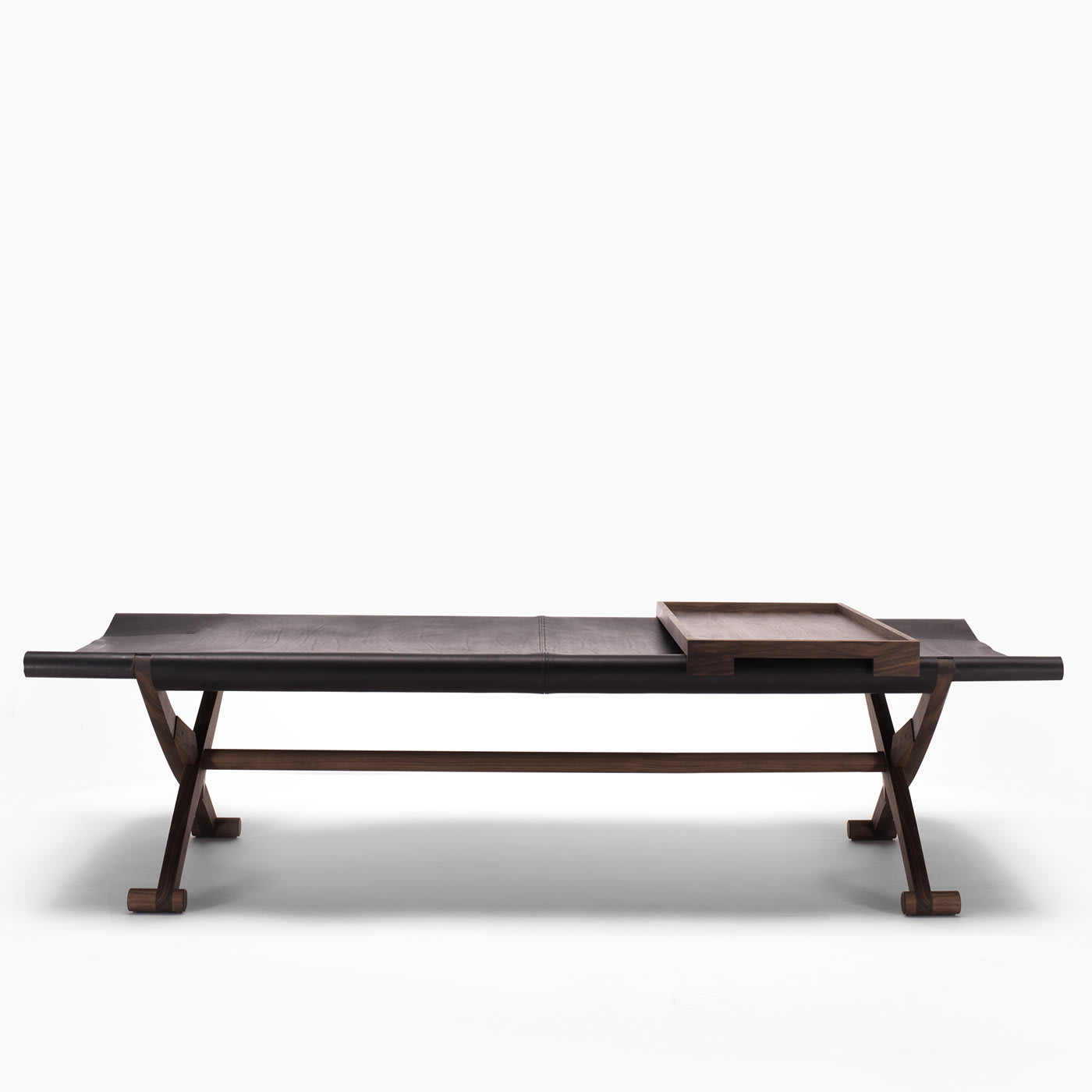 Branda Frosted Leather Exquisite Bench