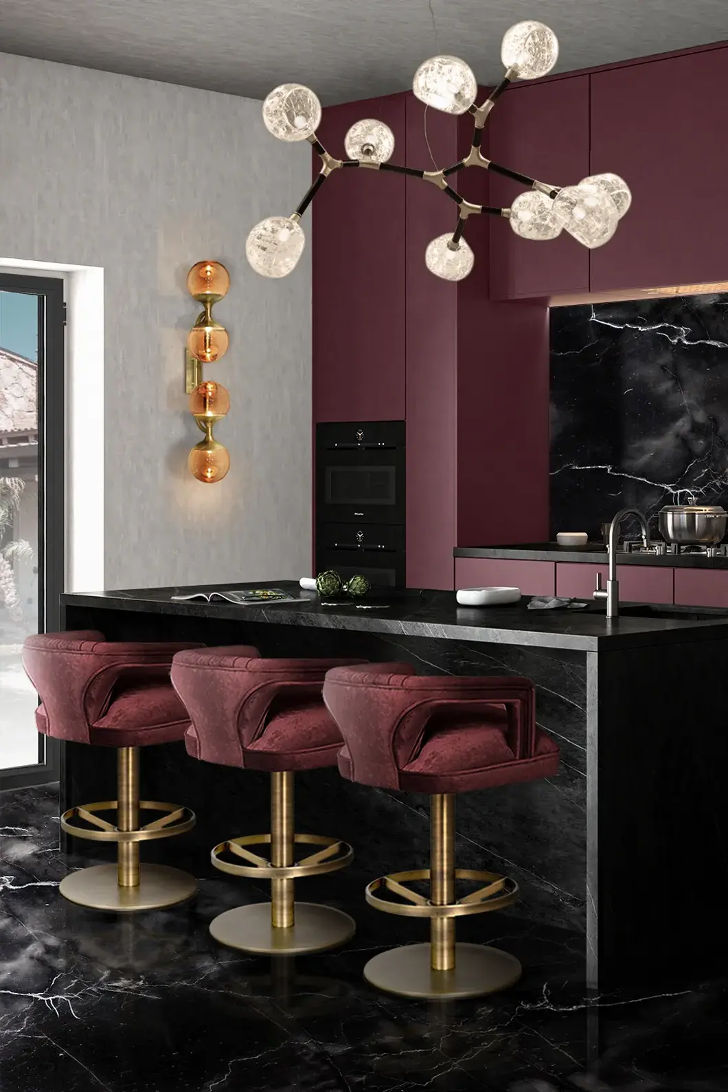 Dune II Swivel Counter Stool - 1