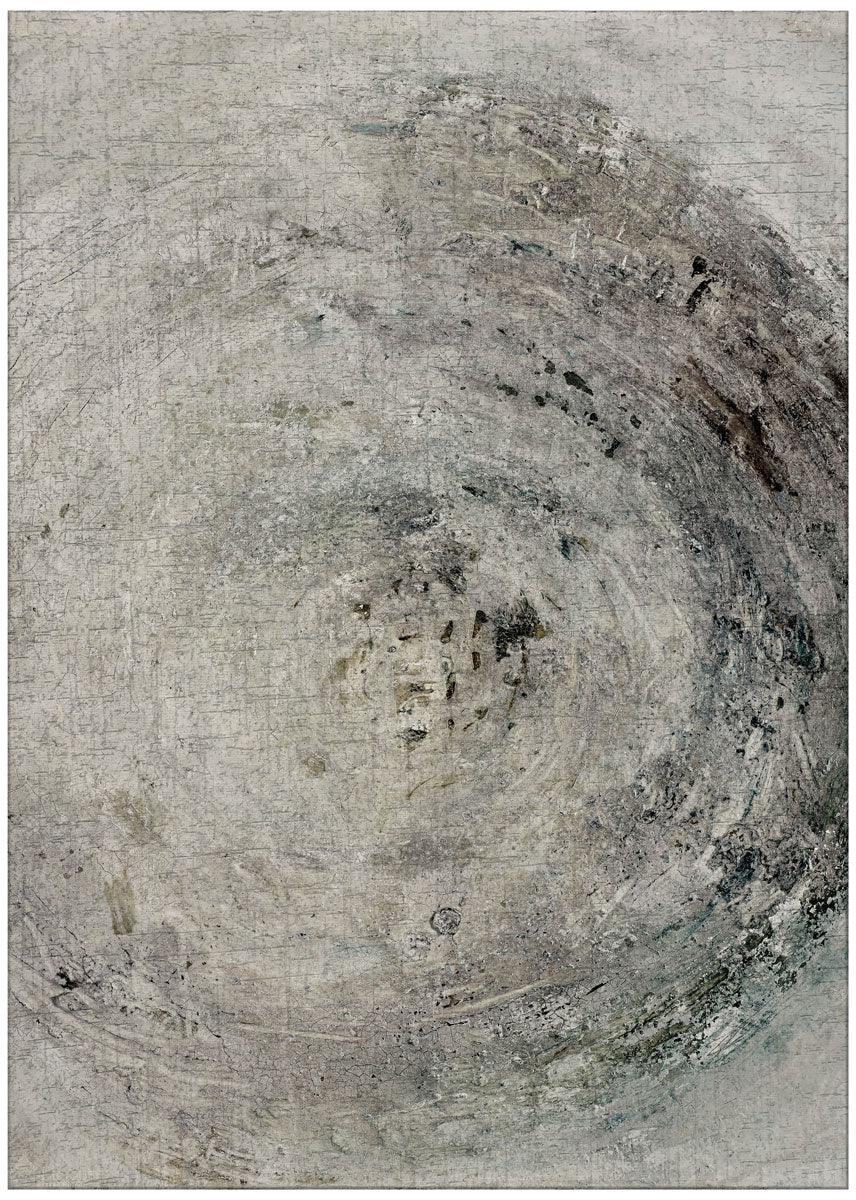 Tornado Flatwoven Grey Rug | Size: 7' 10