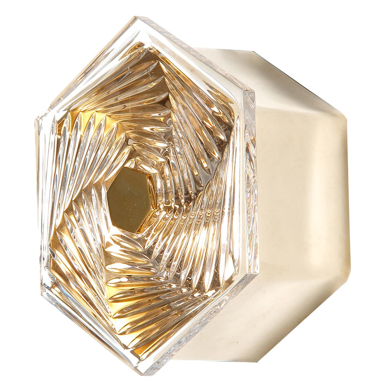 Hexagonal Small Crystal Wall & Ceiling Light
