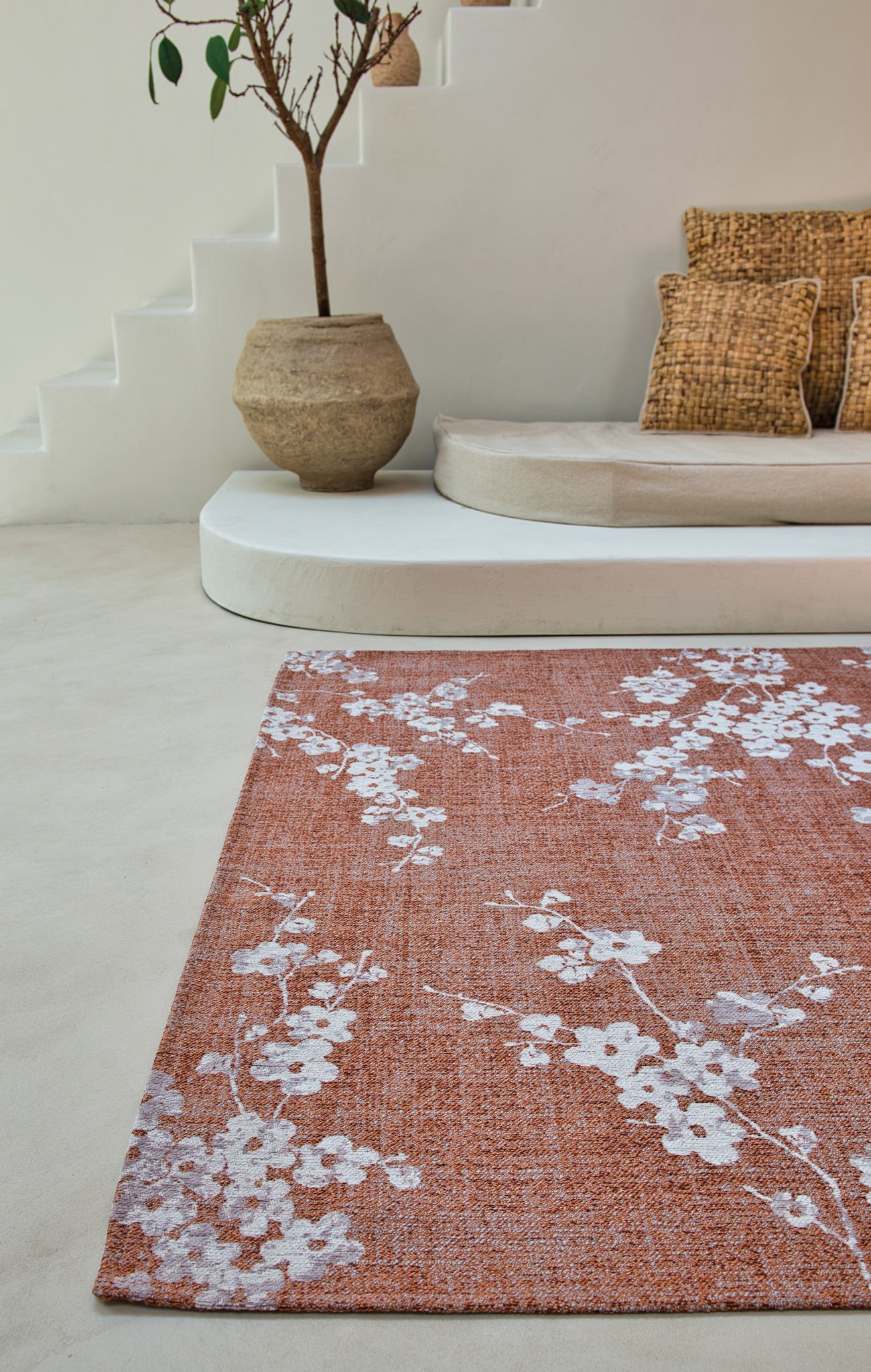 Copper Pink Modern Rug