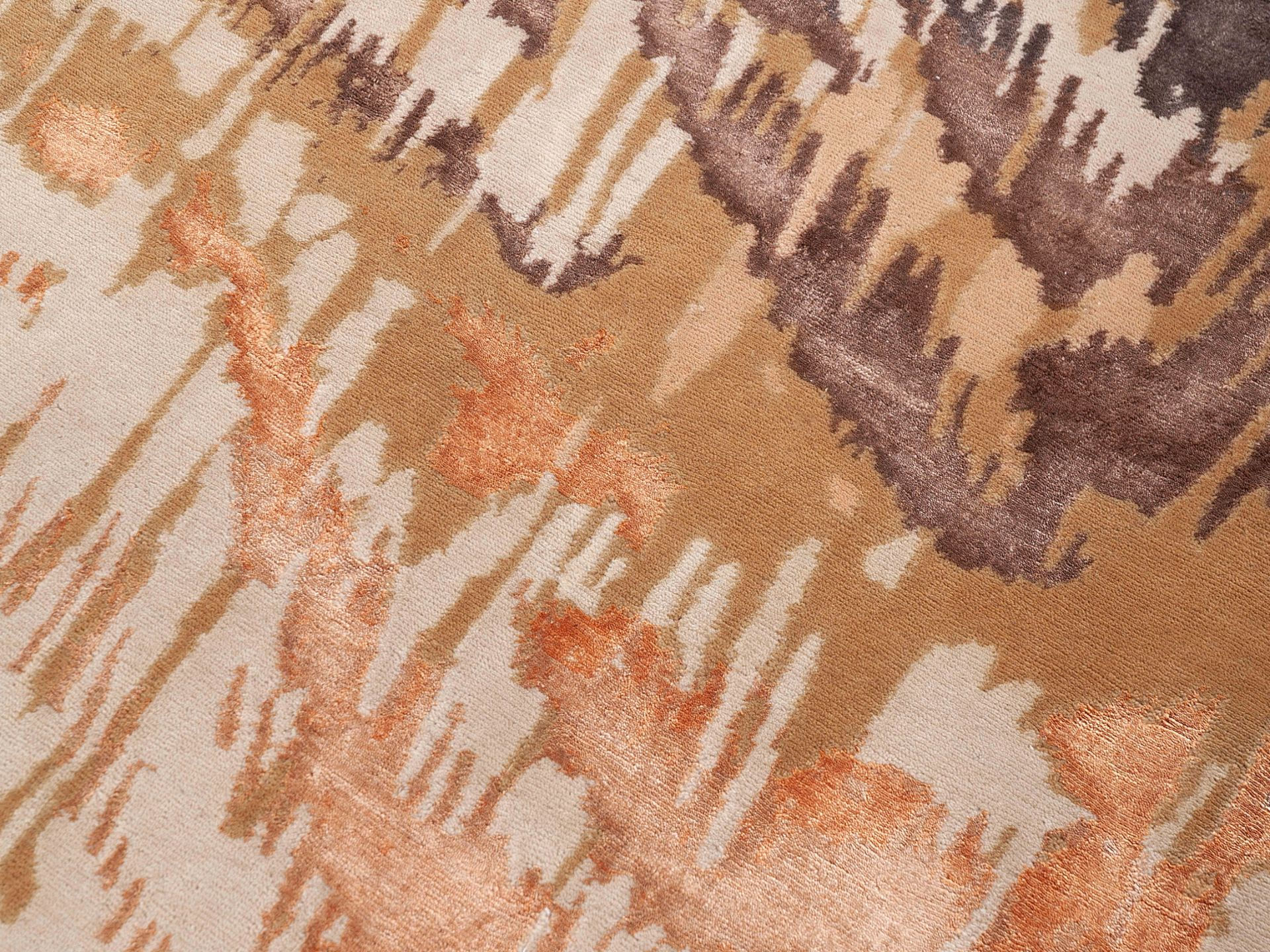 Hand-Knotted Abstract Rug