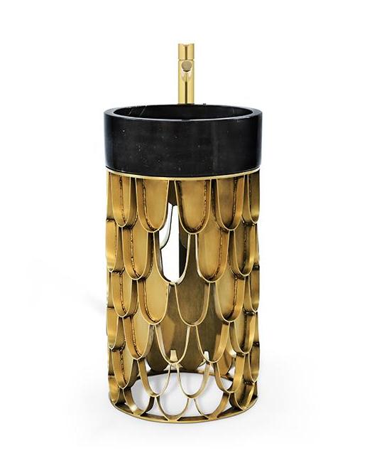 Carp-Inspired Pedestal Sink