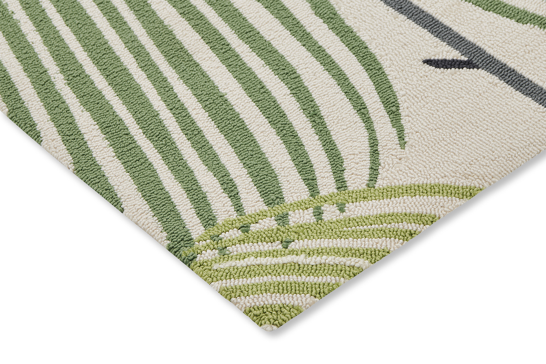 Leaf Green Hand-Tufted Outdoor Rug