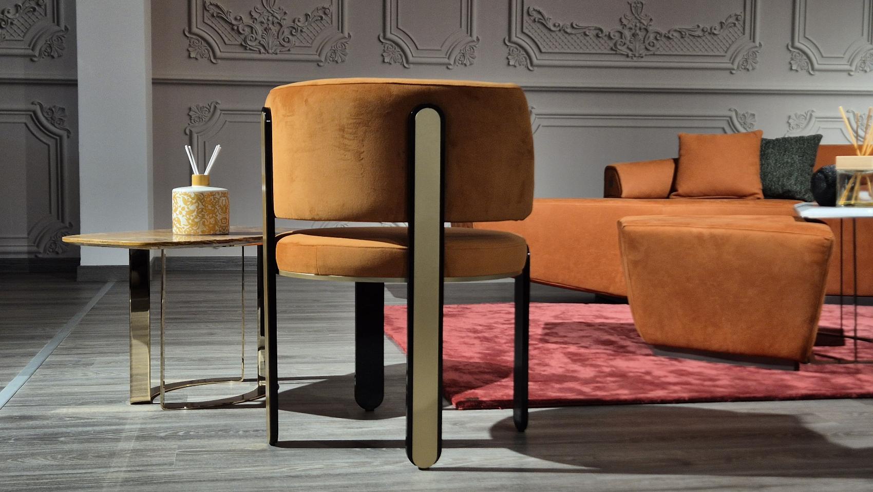 Tiffany Orange Dining Chair