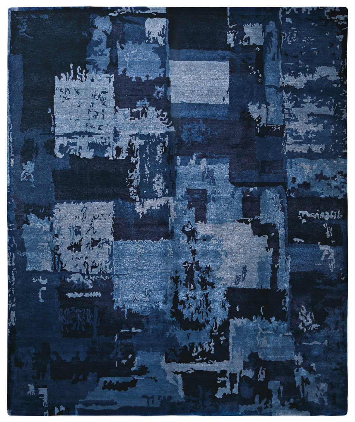 Boro Hand-knotted Blue Rug