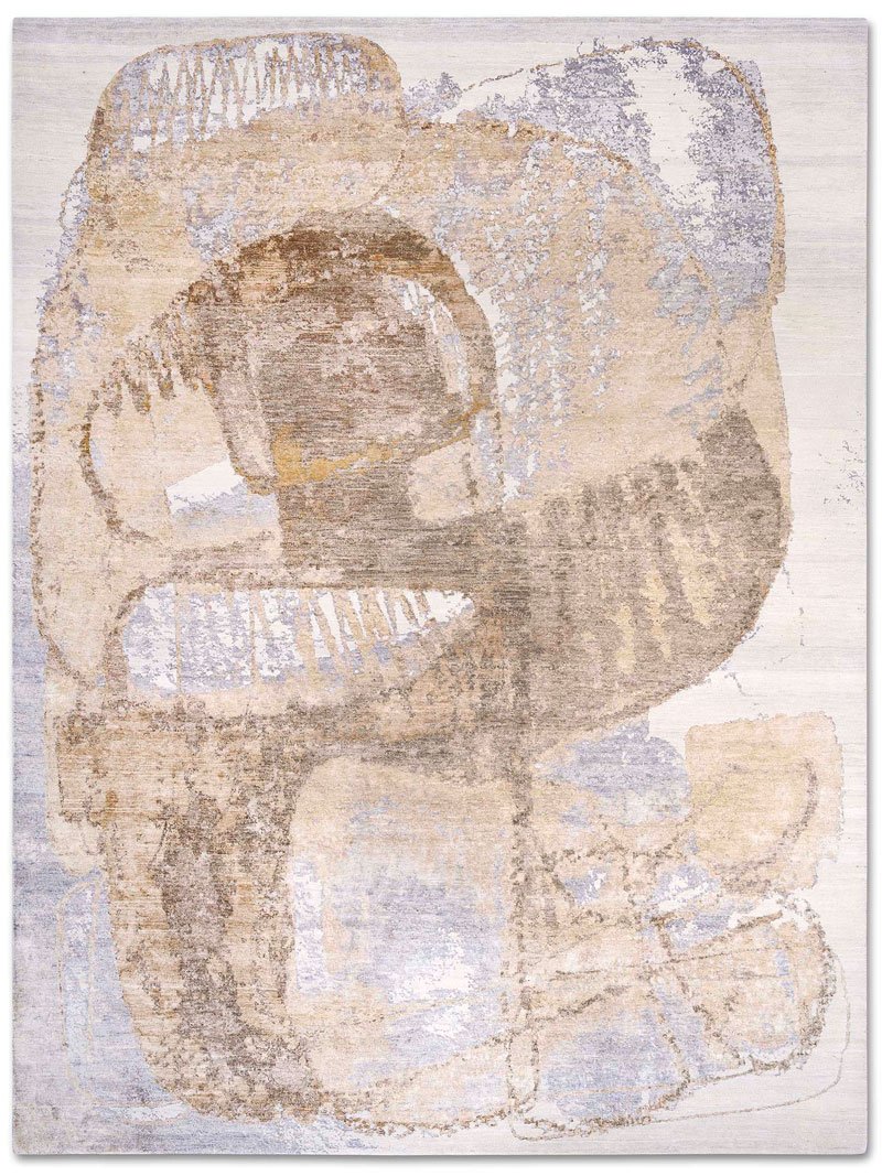 Silver Sand Hand Knotted Rug