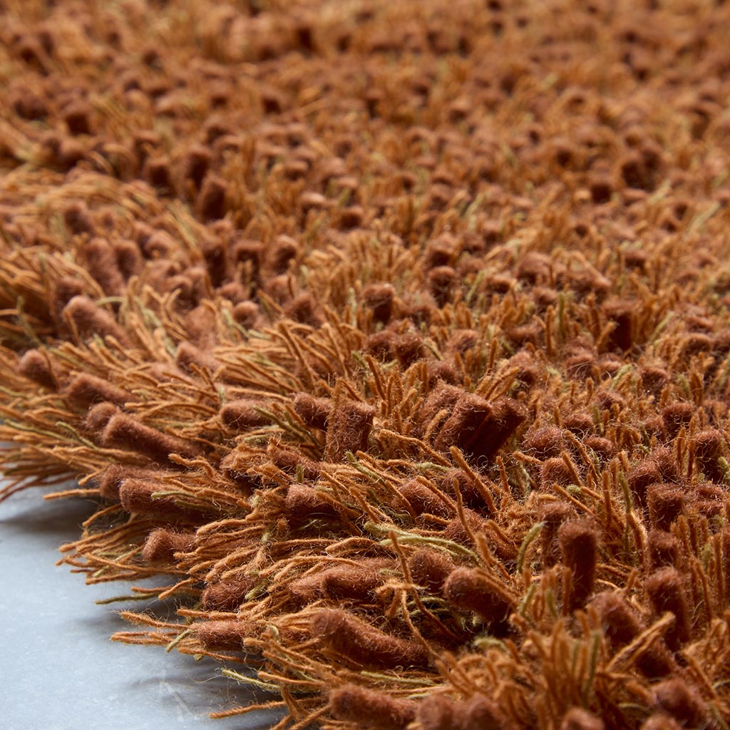 Terracotta Shag Rug