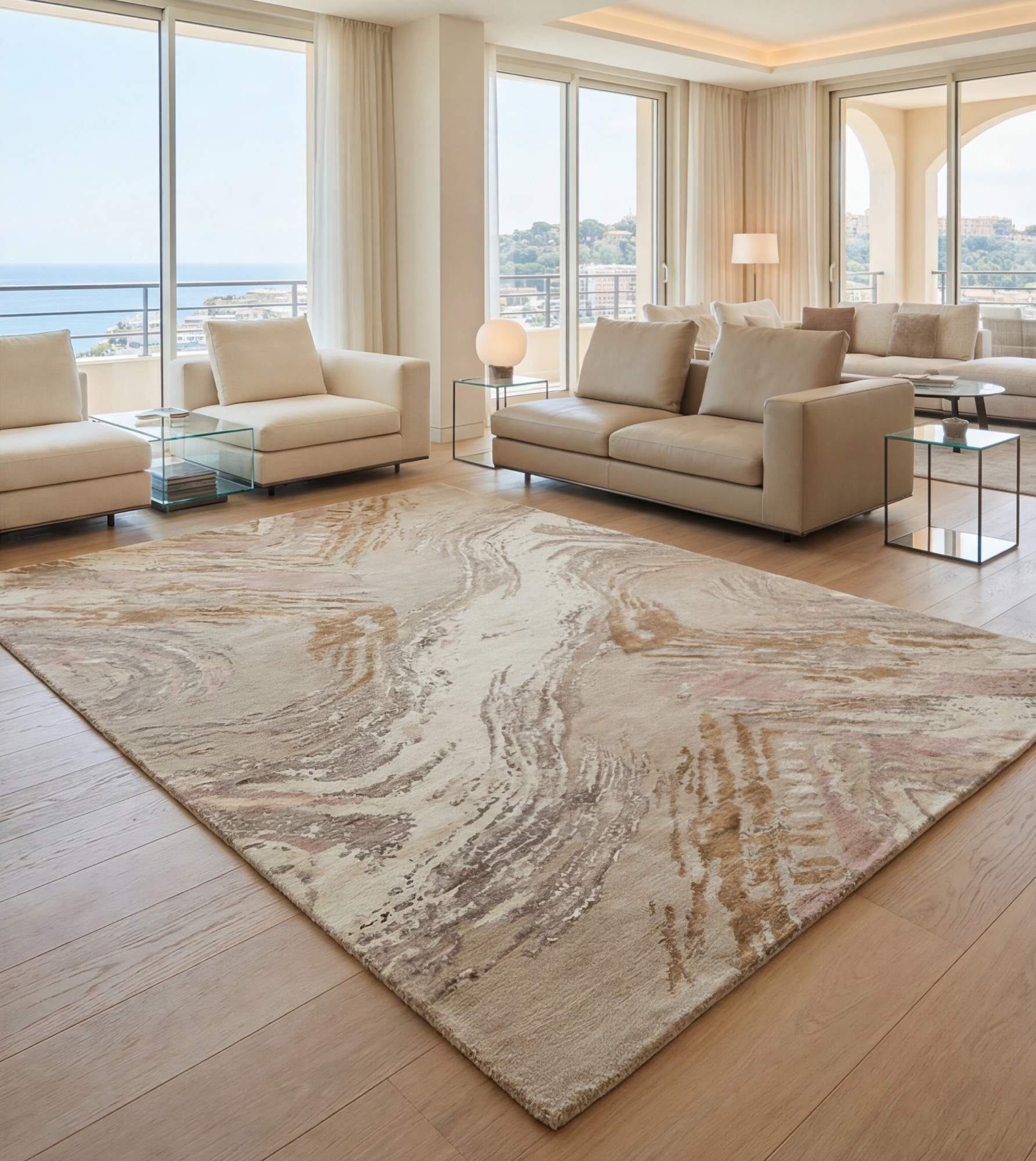 Marble Drift Artisan Rug