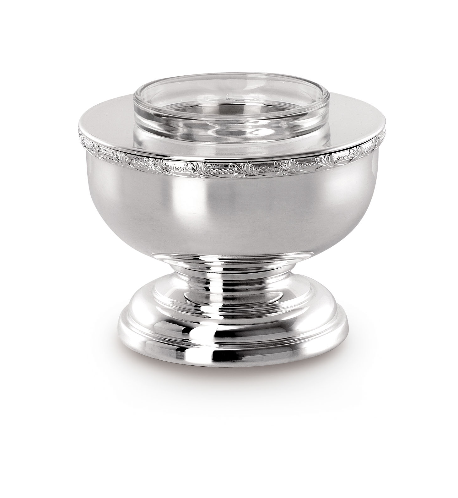 Royal Silver Fruit Bowl with Crystal