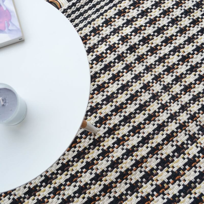 Checkered Kilim Rug ☞ Size: 200 x 280 cm