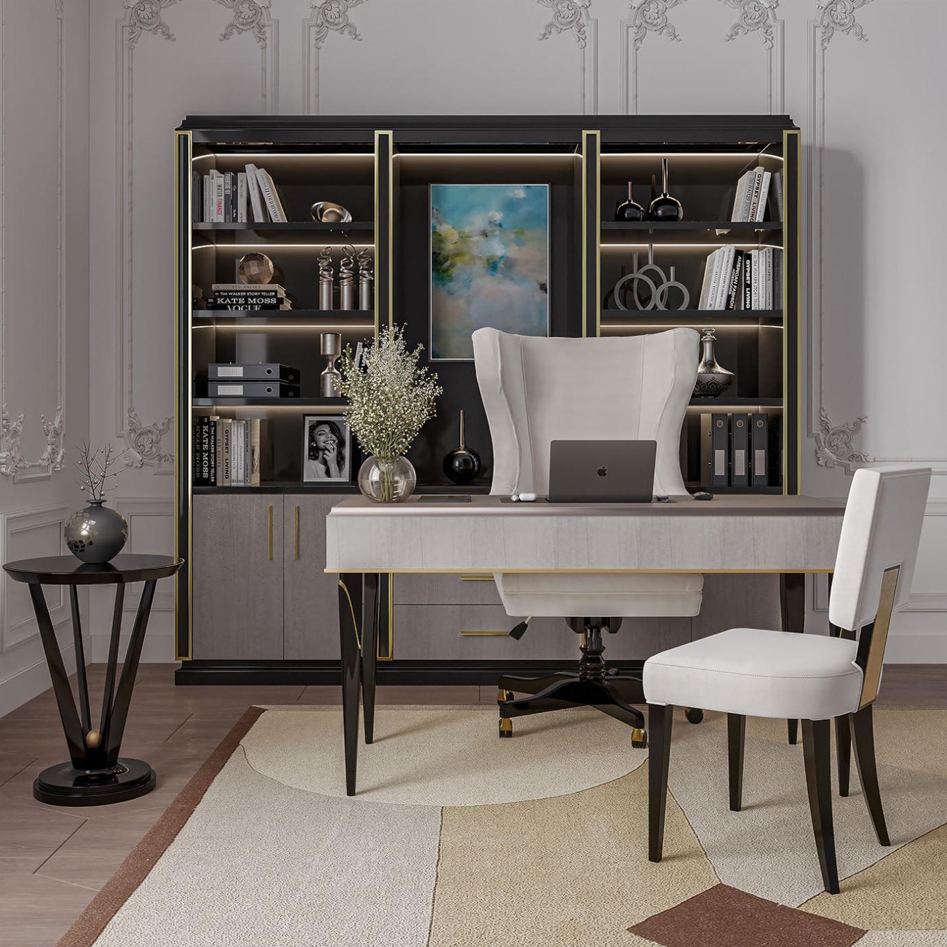 Swivel White Office Chair