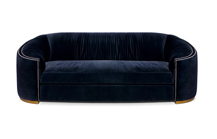 Premium Comfort Blue Curved Sofa