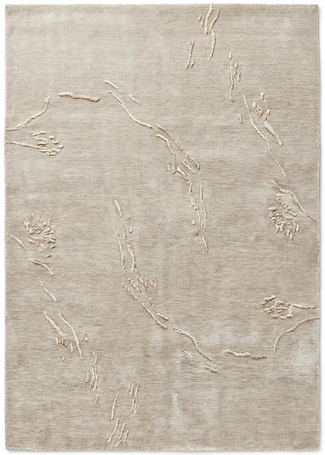 Silver Ombre Elegance Handcrafted Rug