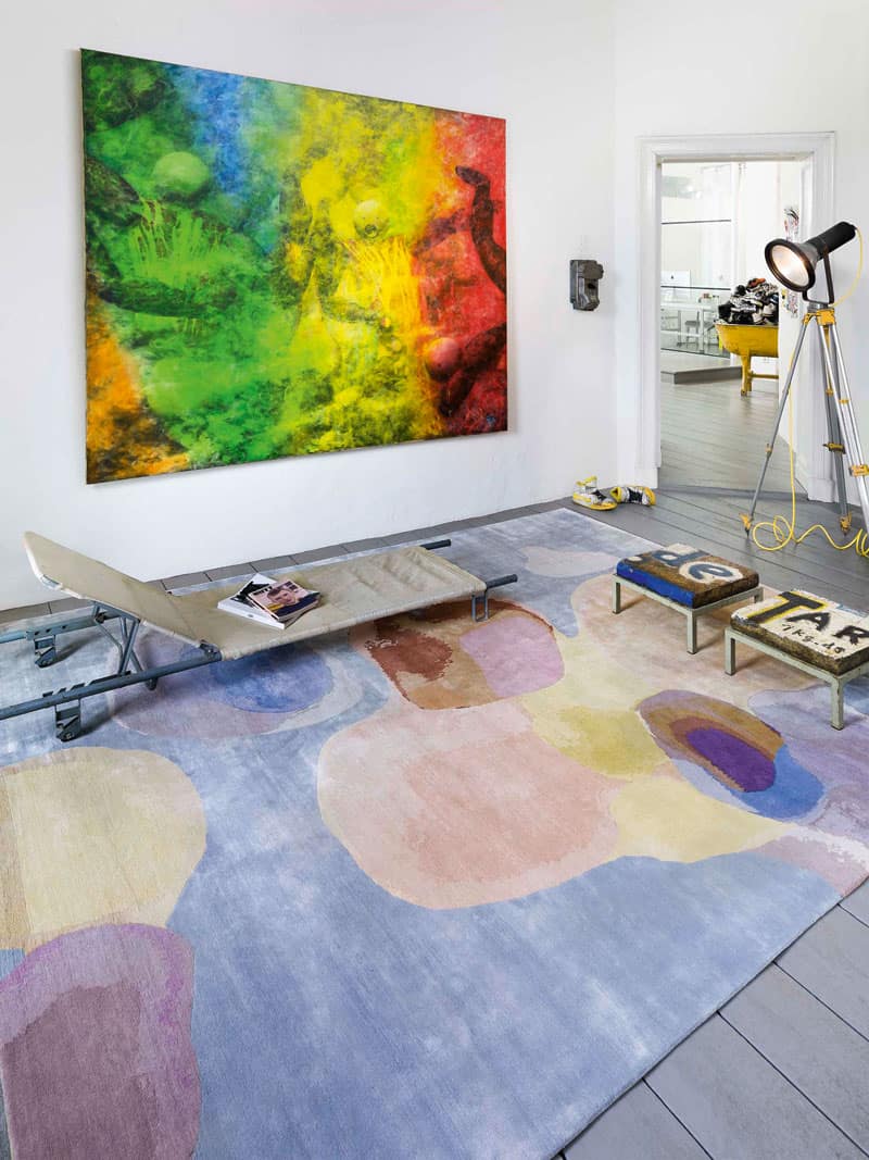 Pastel Hand-Woven Rug ☞ Size: 183 x 274 cm