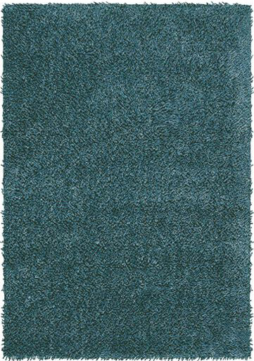 Wool Felt Brown Blue Shag Premium Rug Steel  | Size: 5' 7