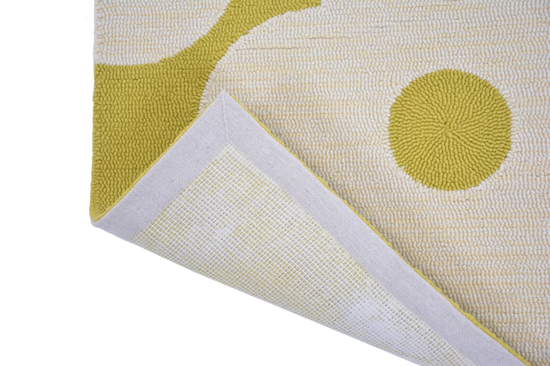 Dandelion Yellow Outdoor Hand-Tufted Rug