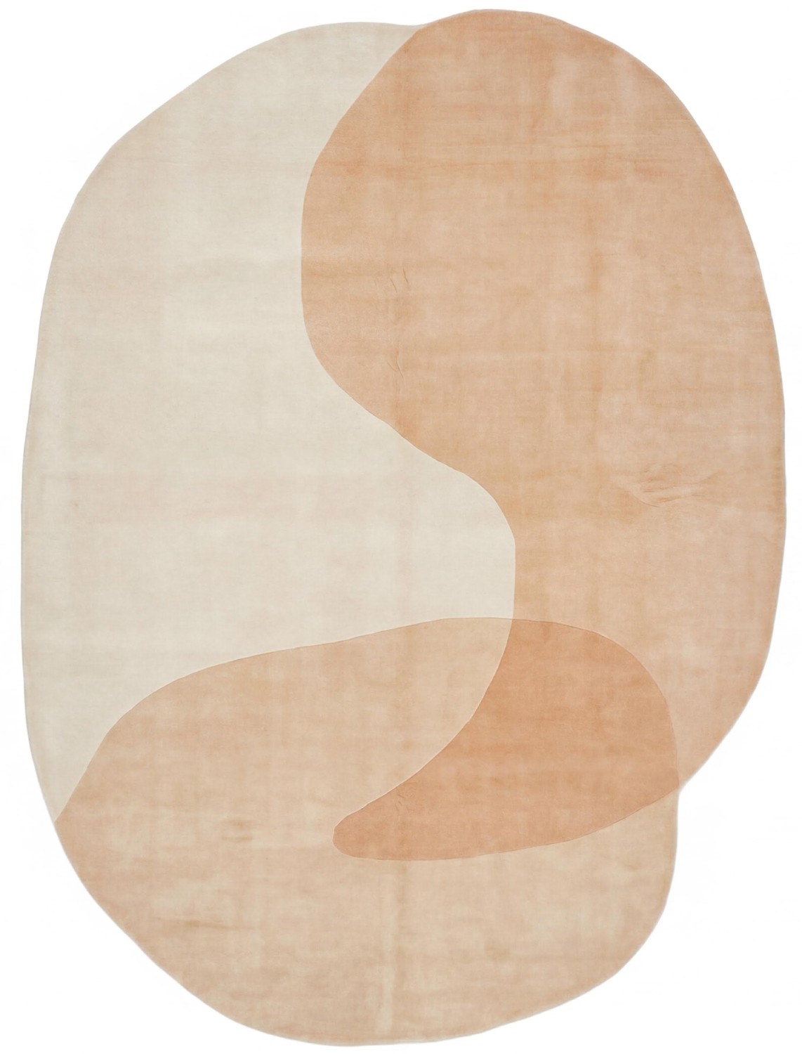 Soft Contour Sand Handcrafted Rug