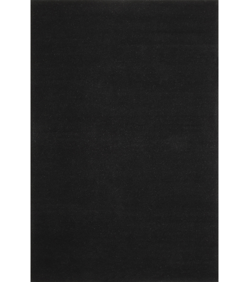 Black Wool Hand-Tufted Rug