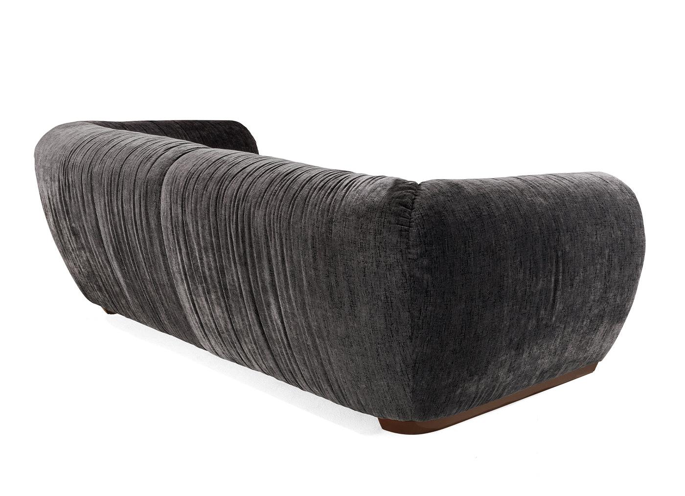 Oberdan Grey 3-Seater Sofa