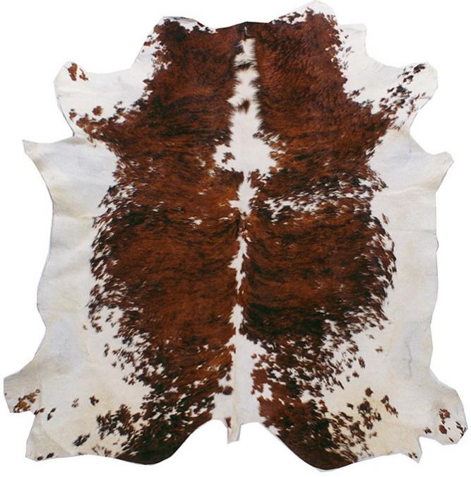 Brown & White Luxury Cowhide