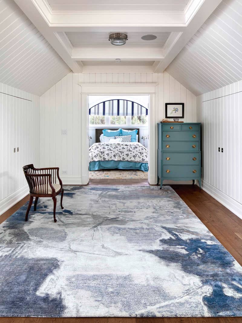 Blue / Sand Exquisite Handmade Rug