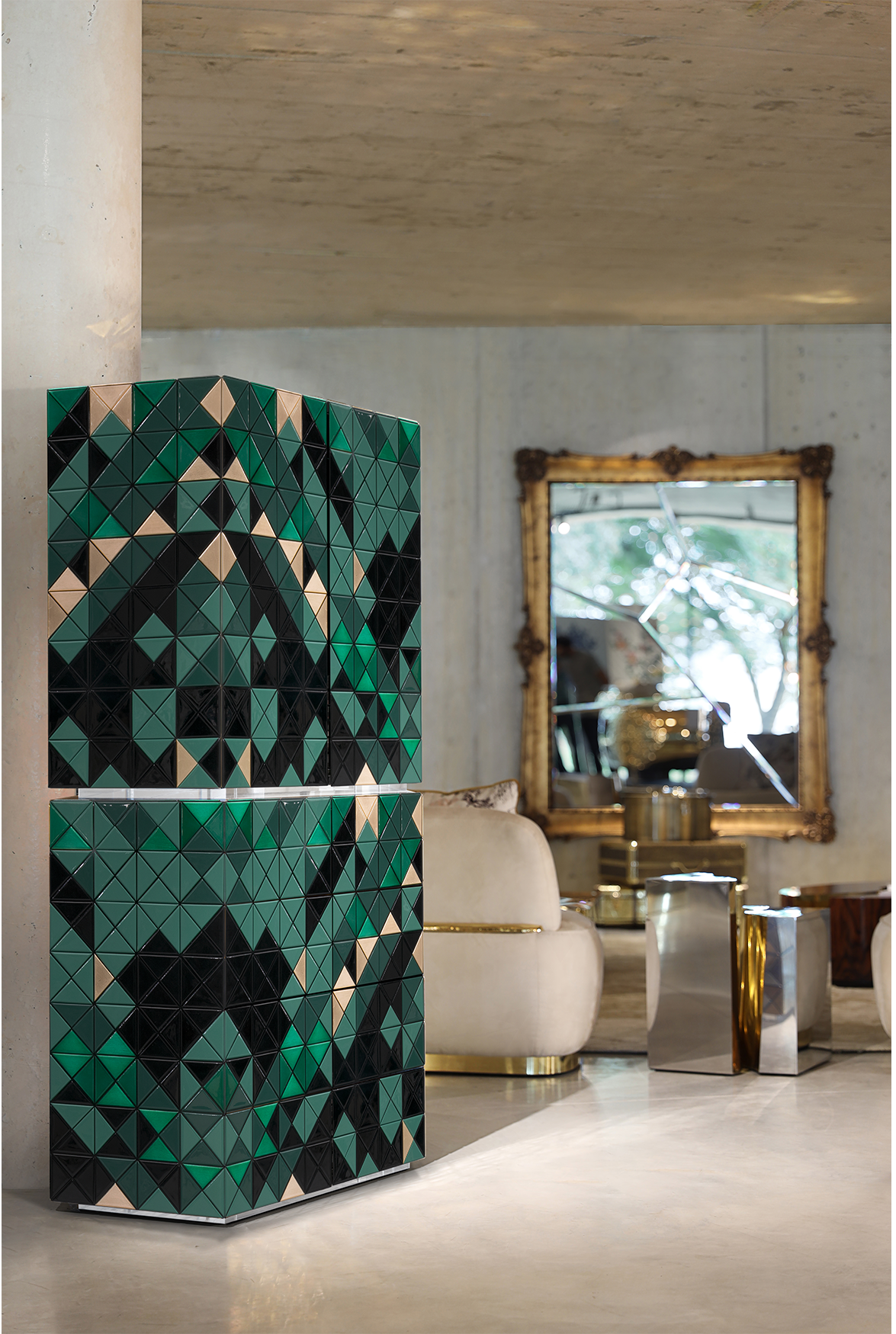 Mosaic II Green Cabinet