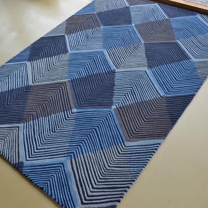 Rhythym Indigo Premium Rug | Size: 5' 7