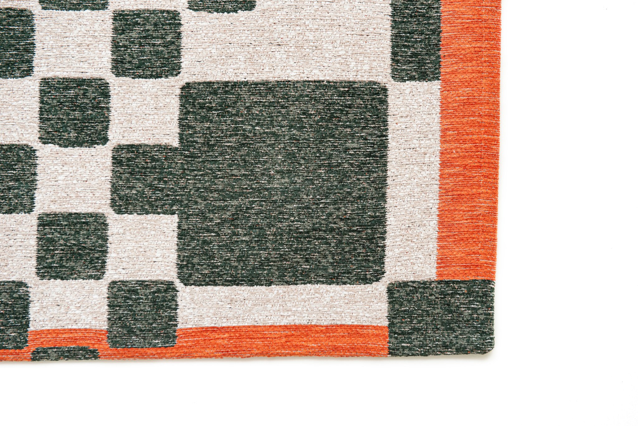 Deep Green Modern Rug