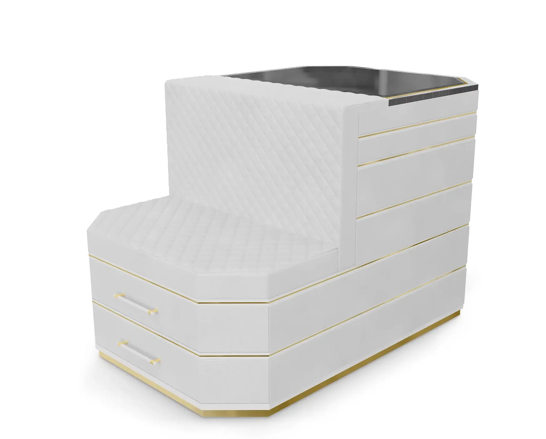 Cadence Grey Closet Island