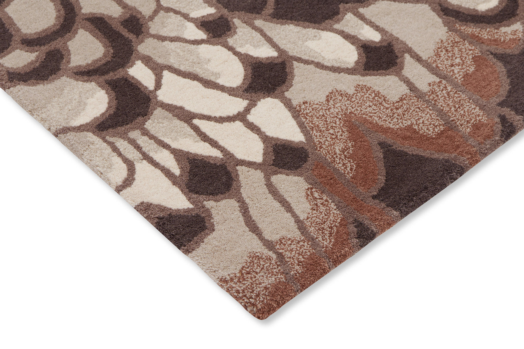 Feathers Natural Designer Rug ☞ Size: 5' 7" x 8' (170 x 240 cm)