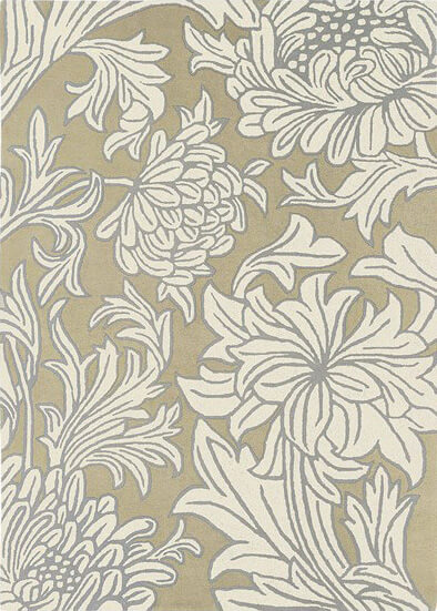 Chrysanthemum Sisal-Canvas Premium Rug | Size: 5' 7