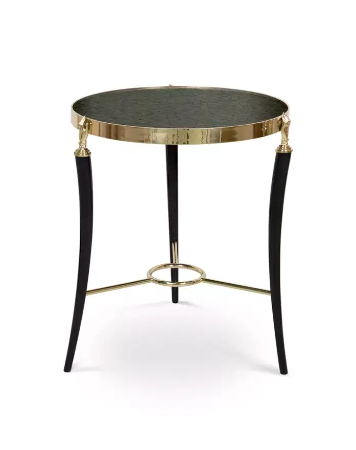 Gisette Peacock Feather Side Table