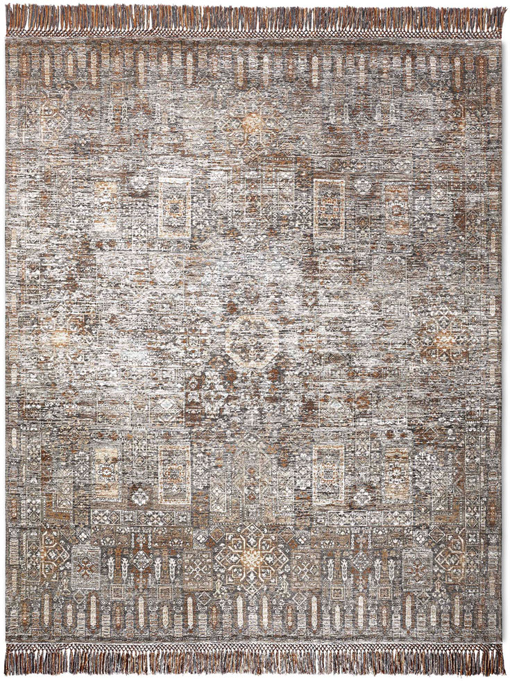 Agra Charcoal Hand-Woven Rug