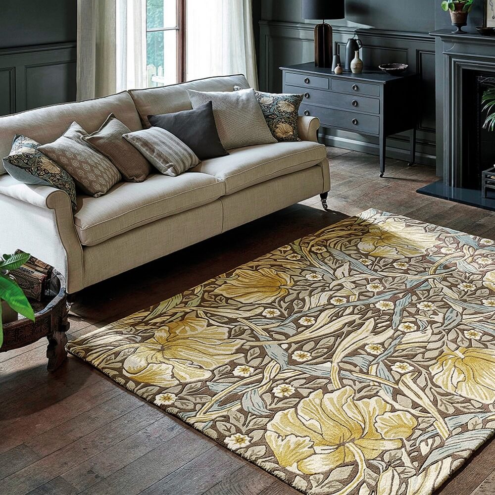 Designer Wool Floral Rug