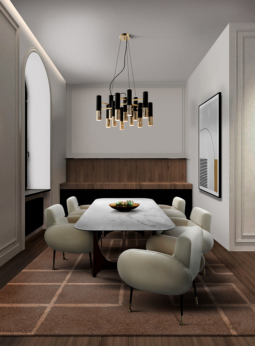Modernist Suspension Lamp - 9