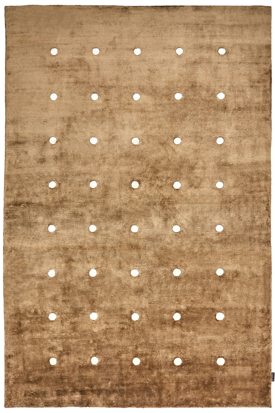 Punti Brown Designer Handmade Rug