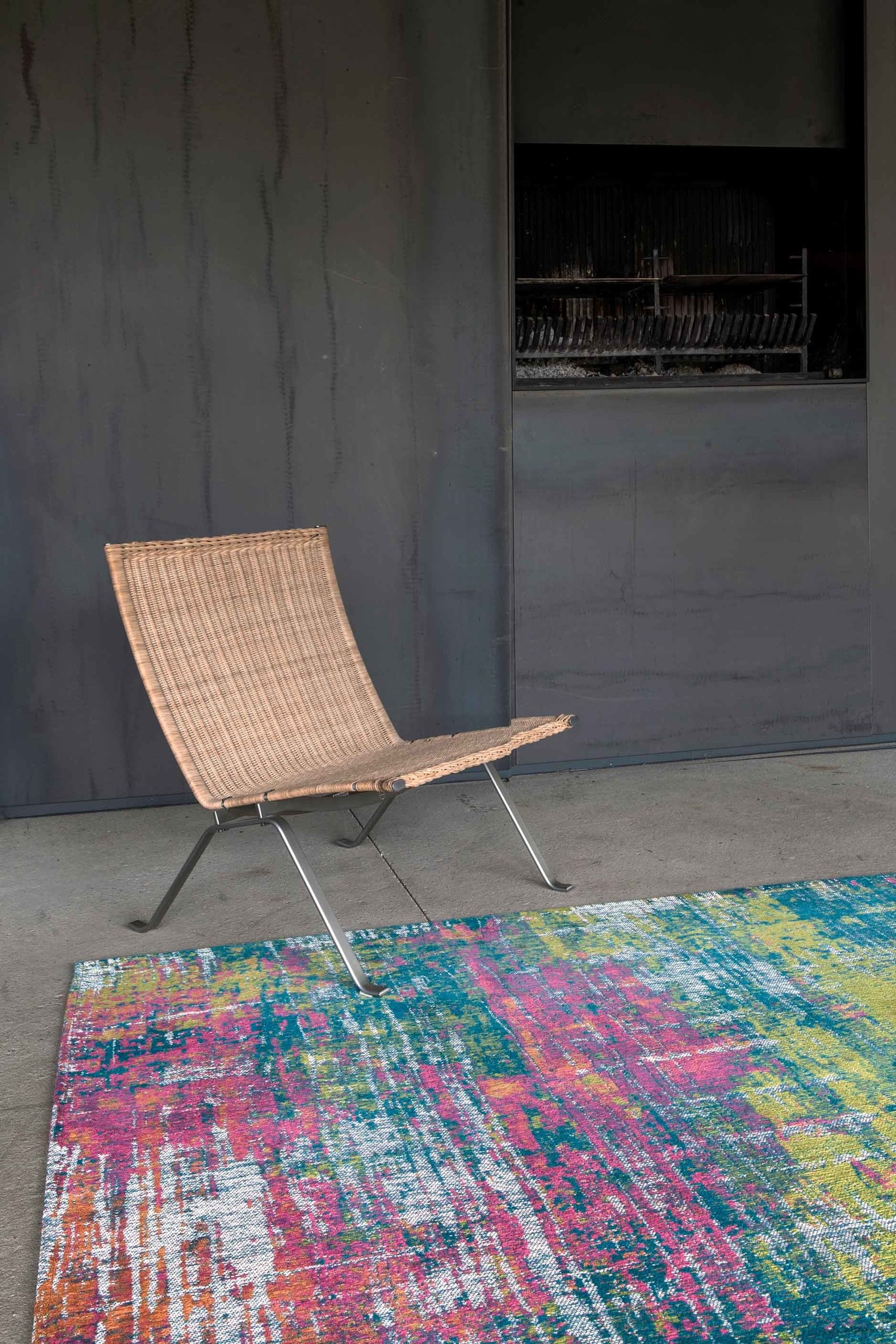 Abstract Multi Flatwoven Rug