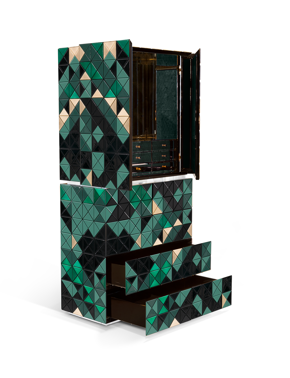 Mosaic II Green Cabinet