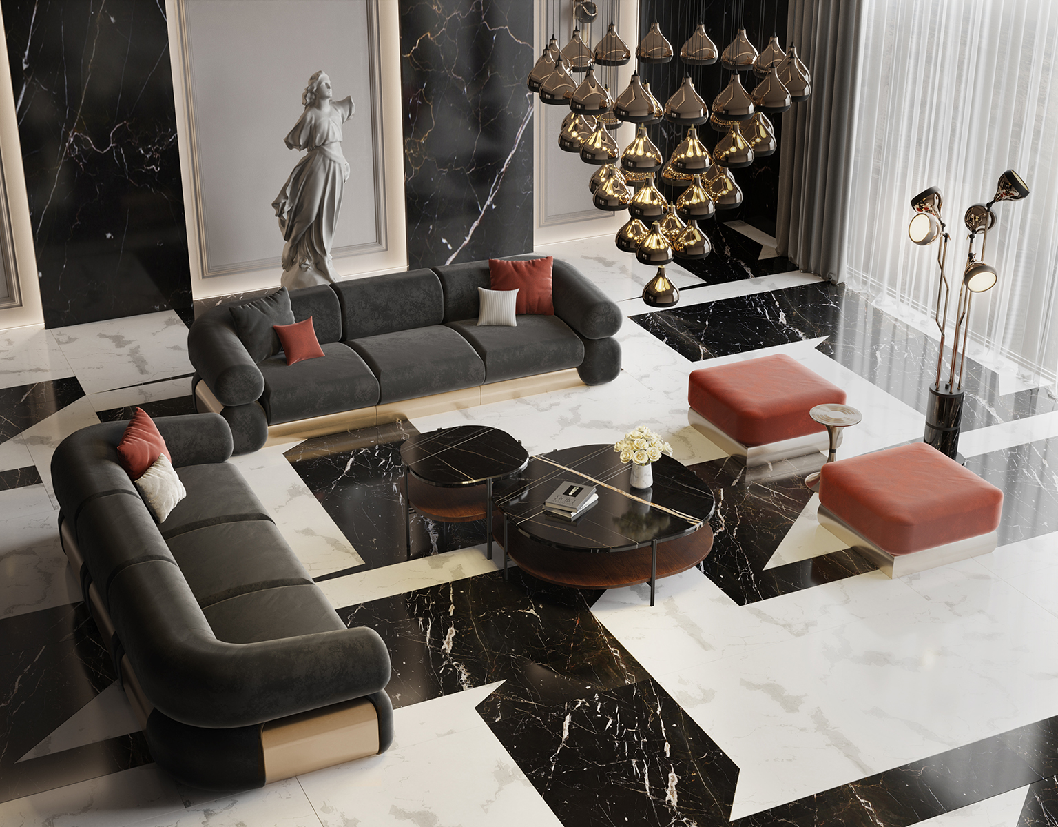 Grace 41 Chandelier Suspension Lamp - 8