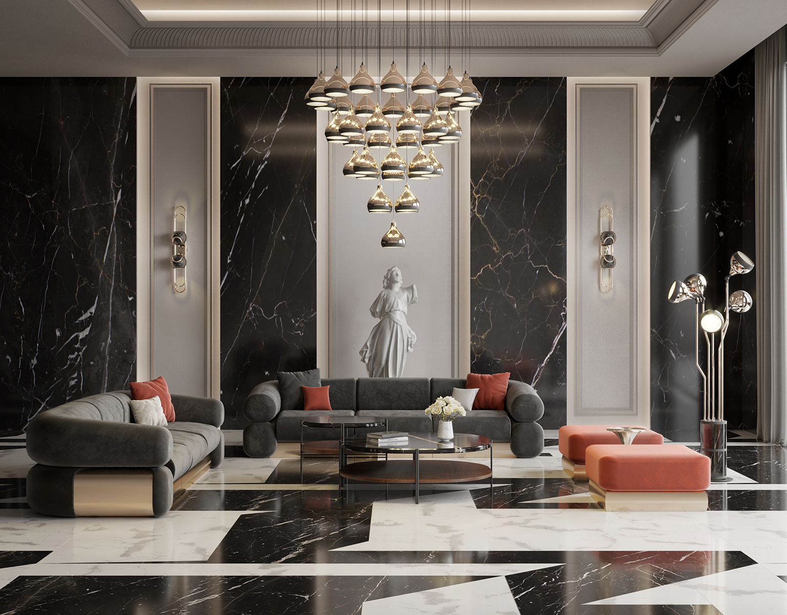 Grace 41 Chandelier Suspension Lamp - 9