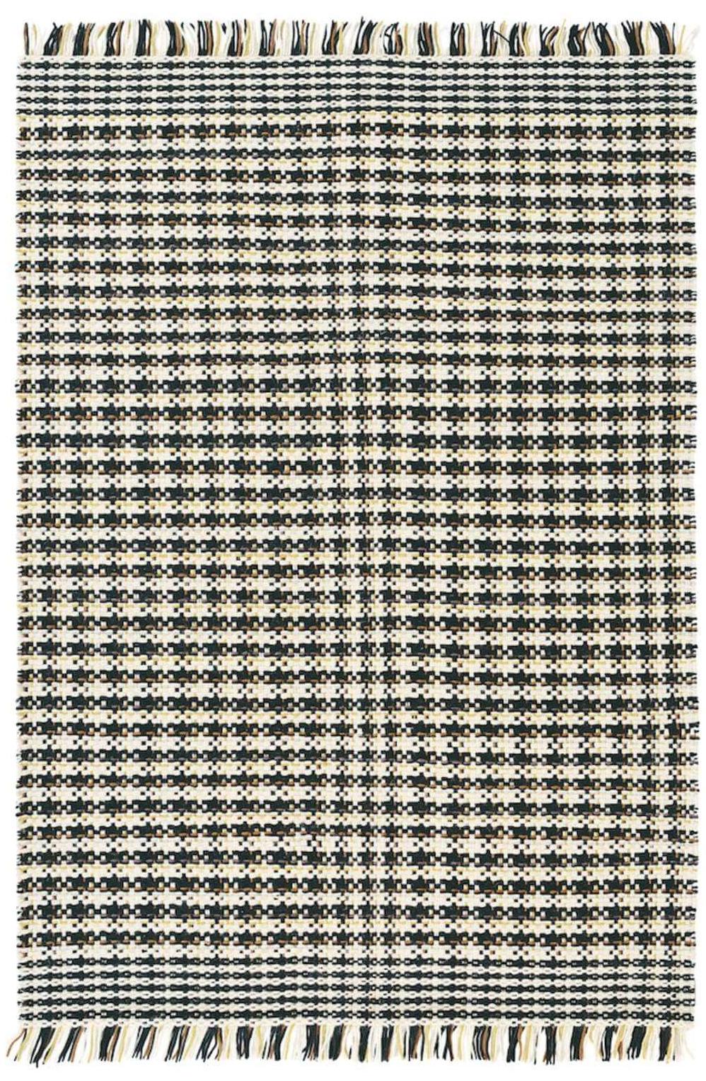 Checkered Kilim Rug ☞ Size: 140 x 200 cm