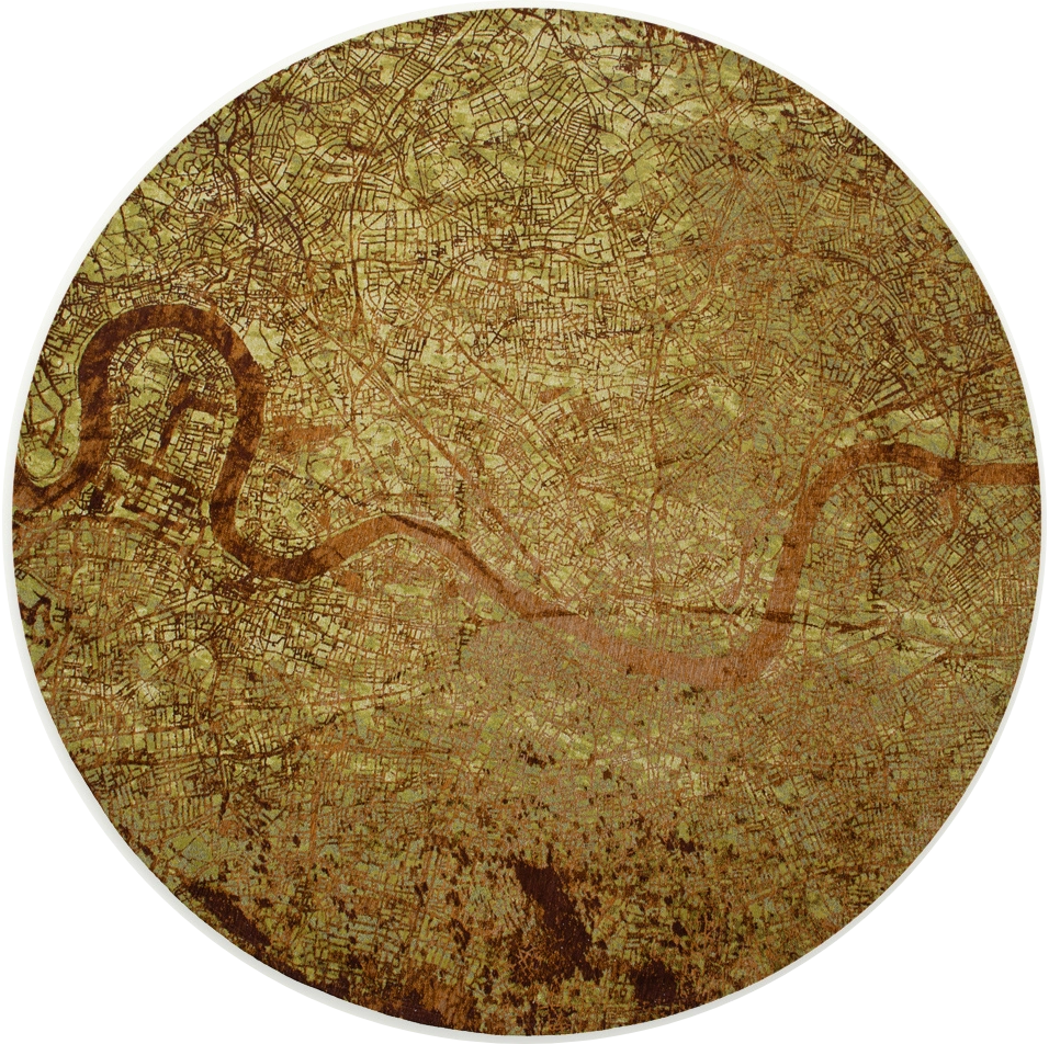 Green Meadows Round Rug