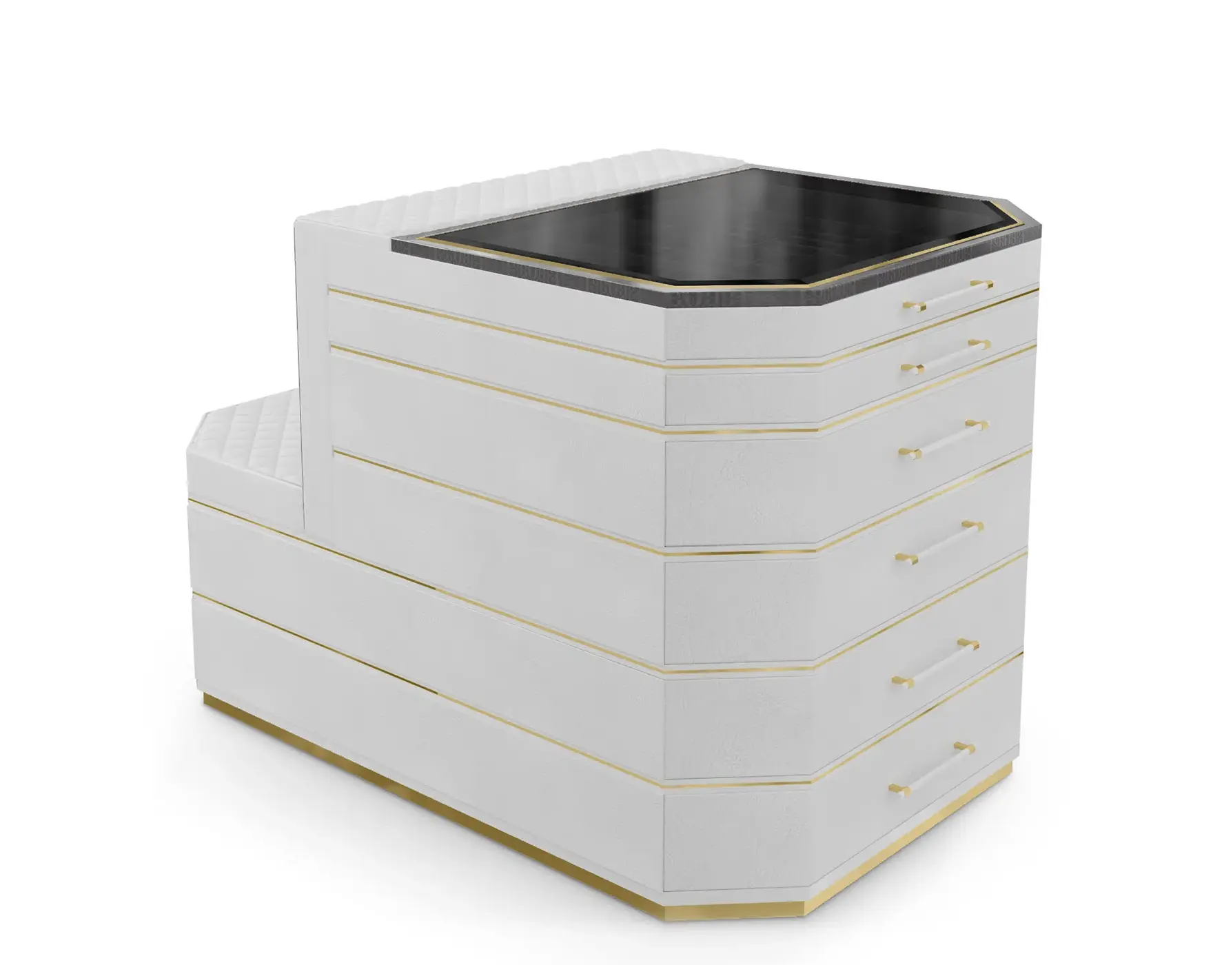 Cadence Grey Closet Island