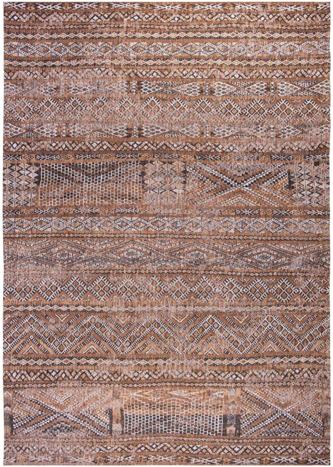 Antiquarian Flatwoven Brown Rug