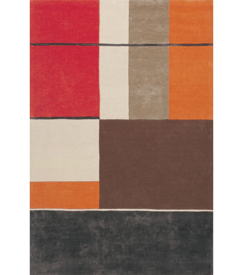 Serge Lesage Blok Handwoven Rug ☞ Size: 5' 7" x 8' (170 x 240 cm)