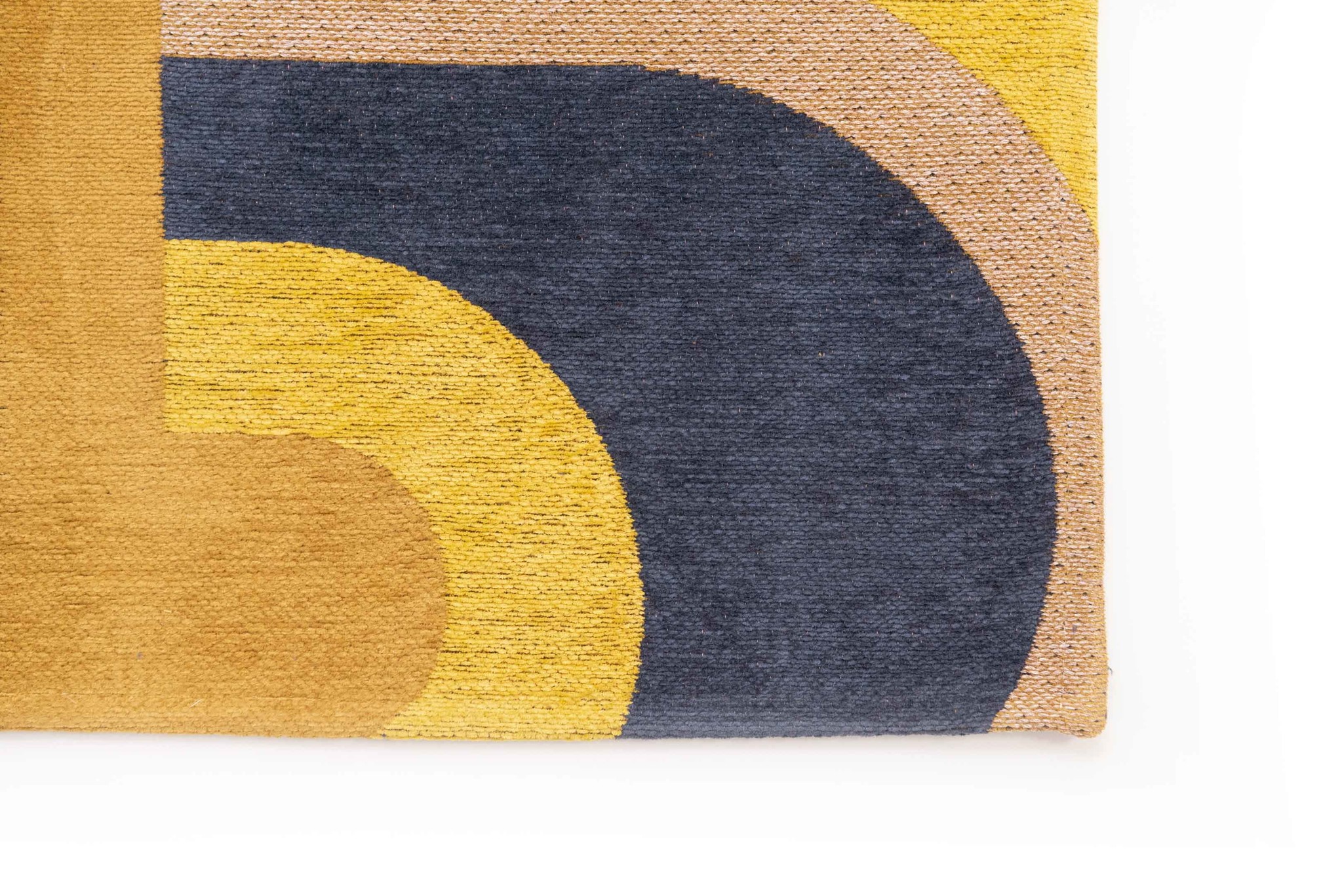 Geometric Yellow Flatwoven Rug