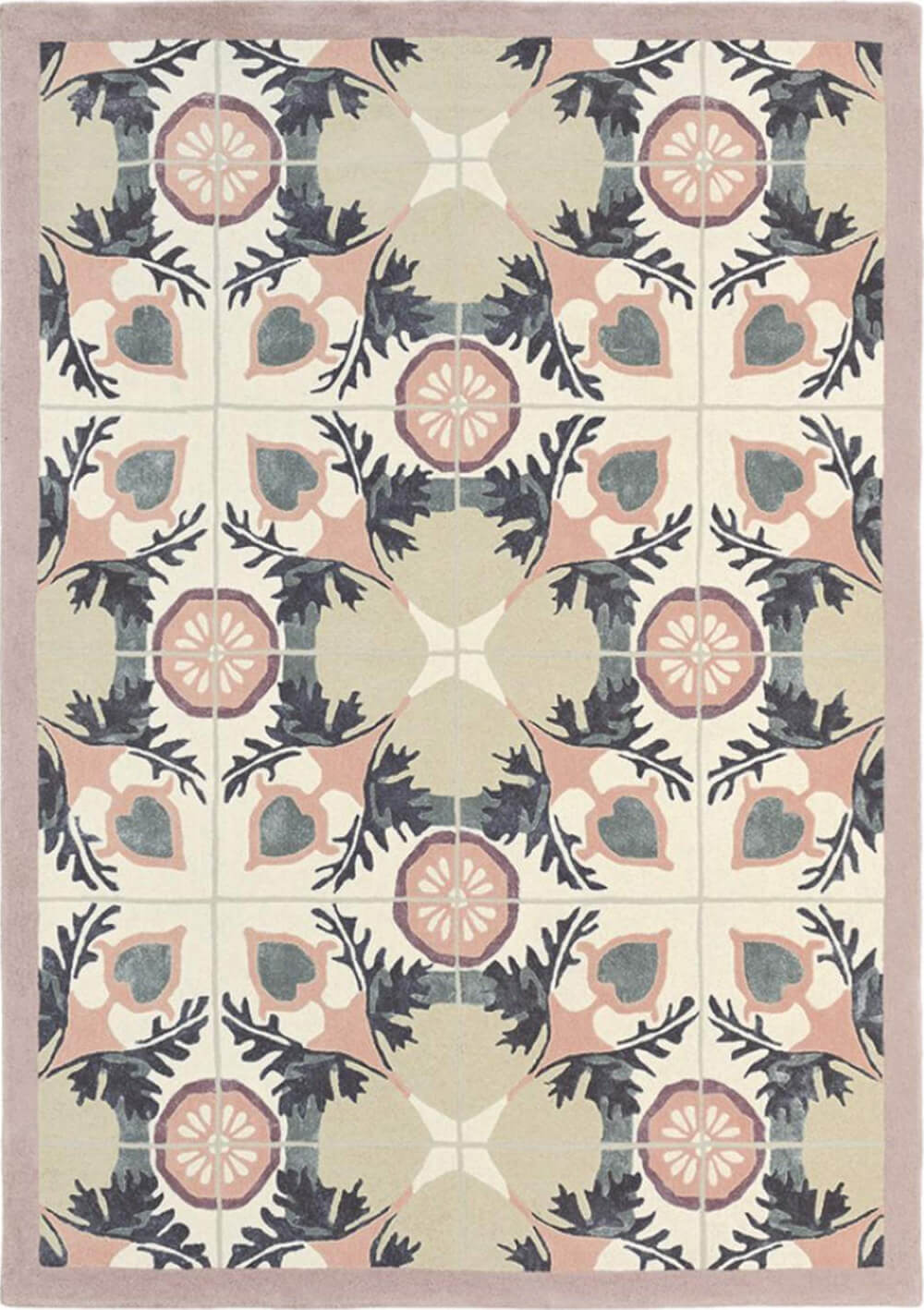 Violet Light-Green Handwoven Rug | Size: 8' 2