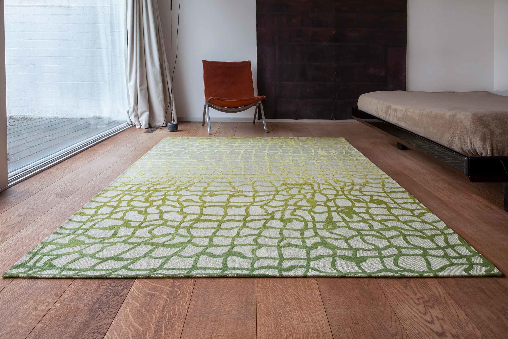 Green Flatwoven Rug