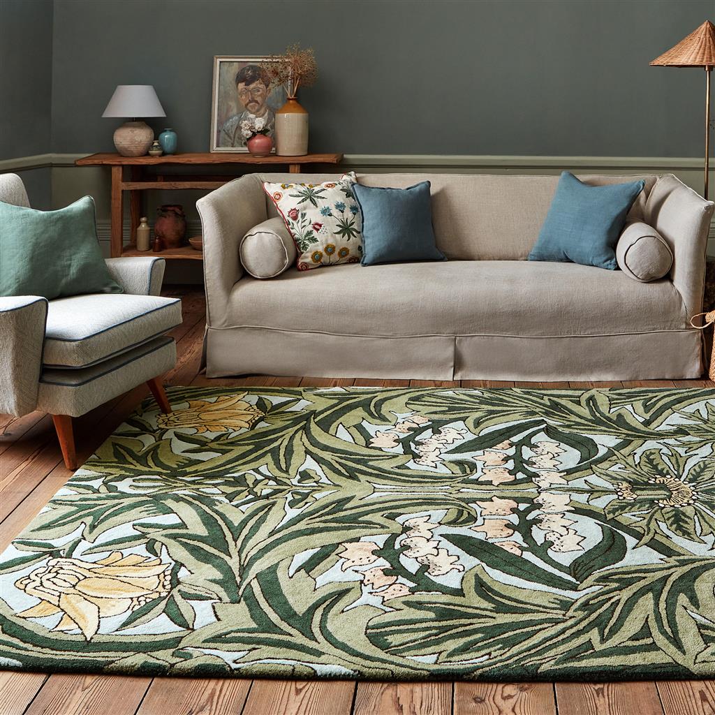 Leafy Wool / Viscose Rug